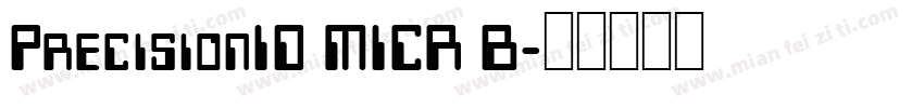 PrecisionID MICR B字体转换